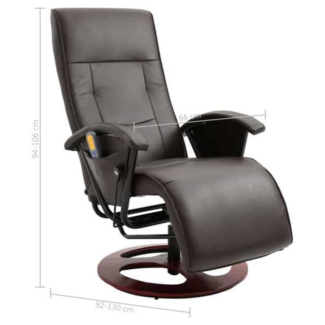 Brown Faux Leather Massage Chair Comfort and Style Combined