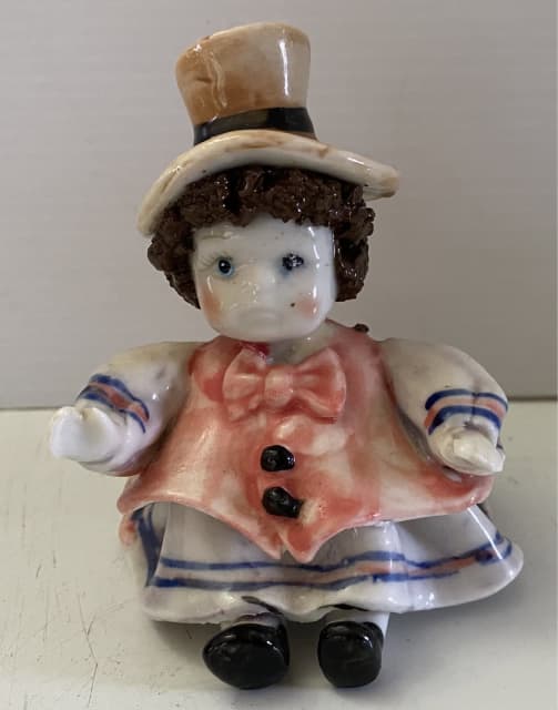 Vintage Lino Zampiva Italy Hand painted Ceramic Doll Figurine