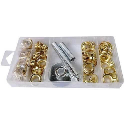 103 PIECE 1/2'' TARP GROMMET REPAIR GRAB KIT WITH TOOL Hand Tools