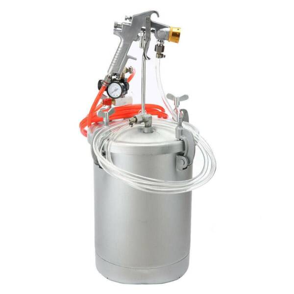 Pressure Pot Paint Spray Gun Tank 15L 4mm House Paint Hose Paint Air