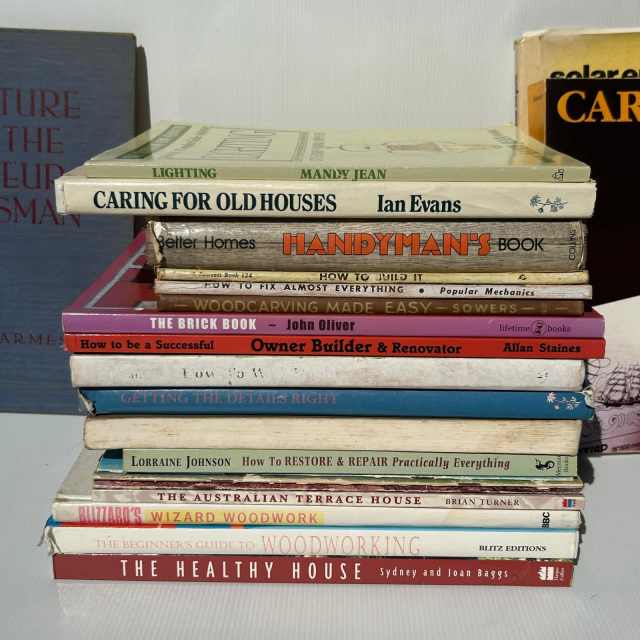 Collection of Woodworking, Carpentry, Wood carving, Craft books