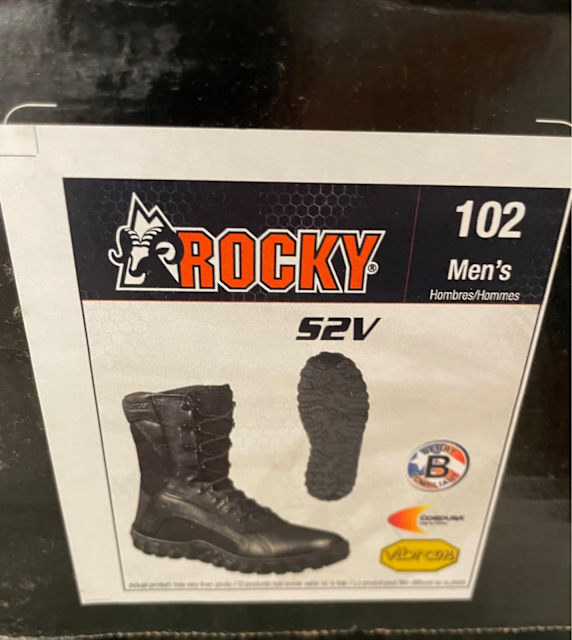 Rocky tactical boots. Black S2V. Made in USA. (NEVER WORN) Men's