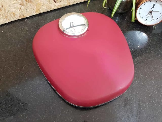 KRUPS Body Weight Retro ATOMIC Mid-Century Bathroom Scales Pounds/KGs ...