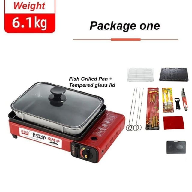 Portable Gas Stove Burner Butane BBQ Camping Gas Cooker With Non