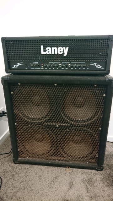 laney head and 4x12 quad box, incl tech 21 pre amp - Guitars & Amps in