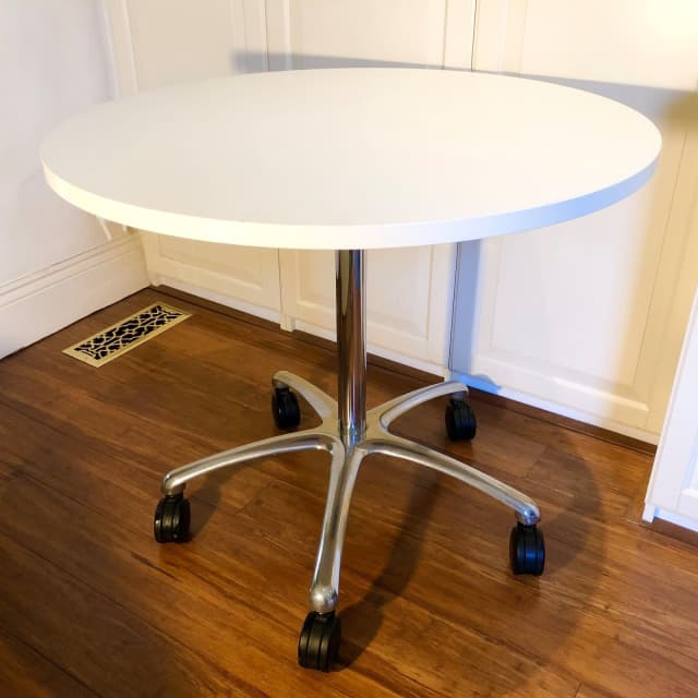 Dining Table Casters 85x72cm Apartment table Work table Meeting table