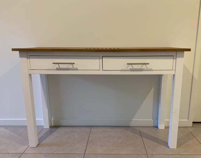 White and wood style hallway/console table Buffets & Side Tables