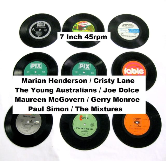 Assorted 7inch 45 rpm Record Vinyl Music Song Juke Box (Batch 32