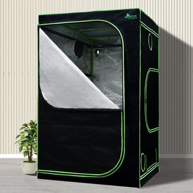 Grow Tent 1200W LED Grow Light 120X120X200cm Mylar 6 Ventilation Pots