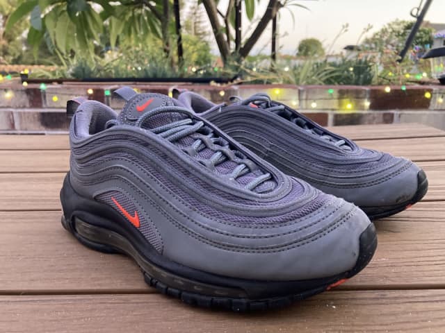 Nike air max top 97 cool grey crimson