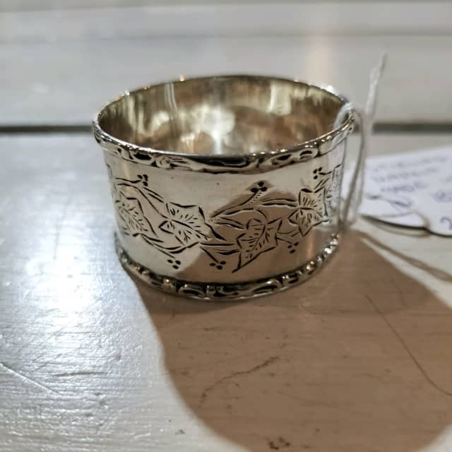 Antique 1897 sterling silver napkin ring. Made in Sheffield England. Antiques Gumtree