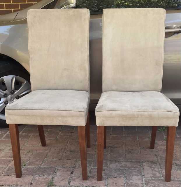 FREE Micro suede upholstered dining chairs Dining Chairs in