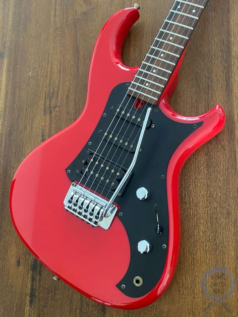 Aria Pro II Guitar, RS Wildcat, HSS SUPER STRAT, Red, MIJ, 1986