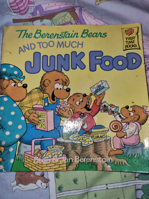 Vintage the Berenstain bears and too much junk food children's book ...