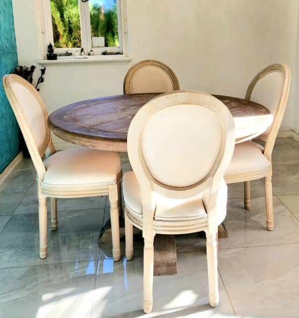 French Hamptons Round Dining Table 1.2 m diameter Dining Tables in
