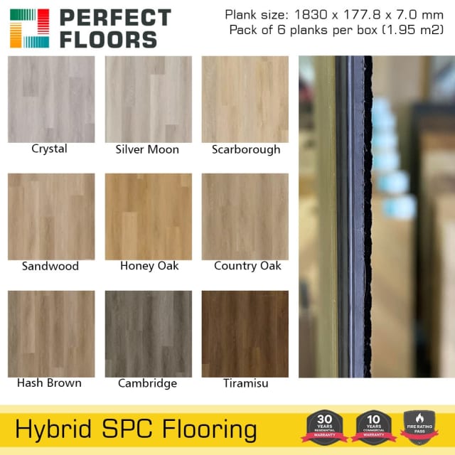 7 mm Luxury Hybrid Flooring by Decoline, European range Building Materials in Capalaba QLD