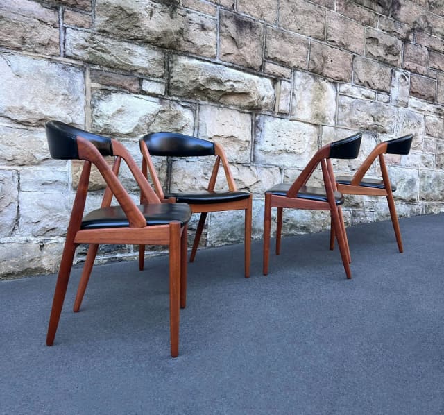 4 x Kai Kristiansen Model 31 Danish Dining Chairs for Schou Andersen
