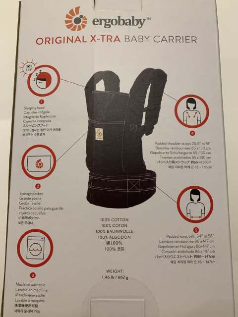 Ergobaby BABY CARRIER ORIGINAL X TRA Ergobaby ORIGINAL INFANT INSERT Baby Carriers in Seaford VIC Gumtree Australia