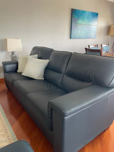 Moran Leather Lounge, 2 & 3 seater priced together. Can be separate ...