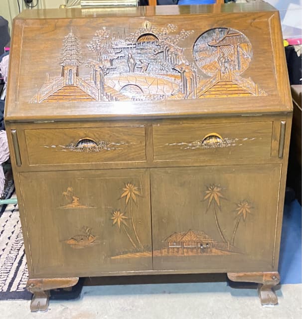 oriental writing desk