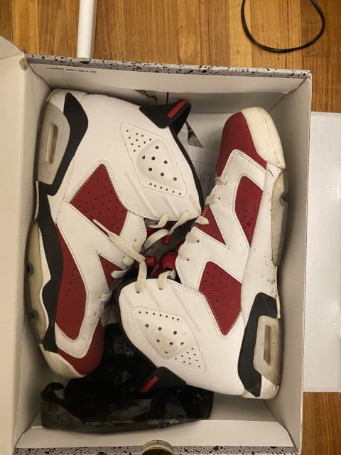 Air Jordan 6 carmine 2014 mens us12.5 w receipt great condo