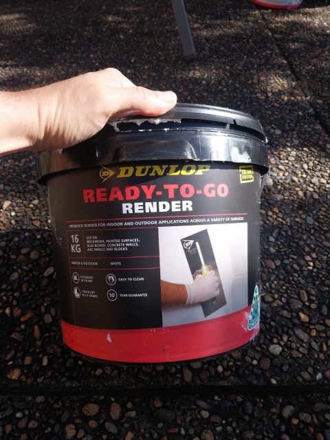 Free 2/3 bucket Dunlop Ready to Go acrylic render | Building Materials ...