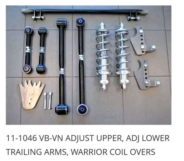 Vb to vn commodore coil over suspension kit. Vb vc vh vk vl vn Brakes