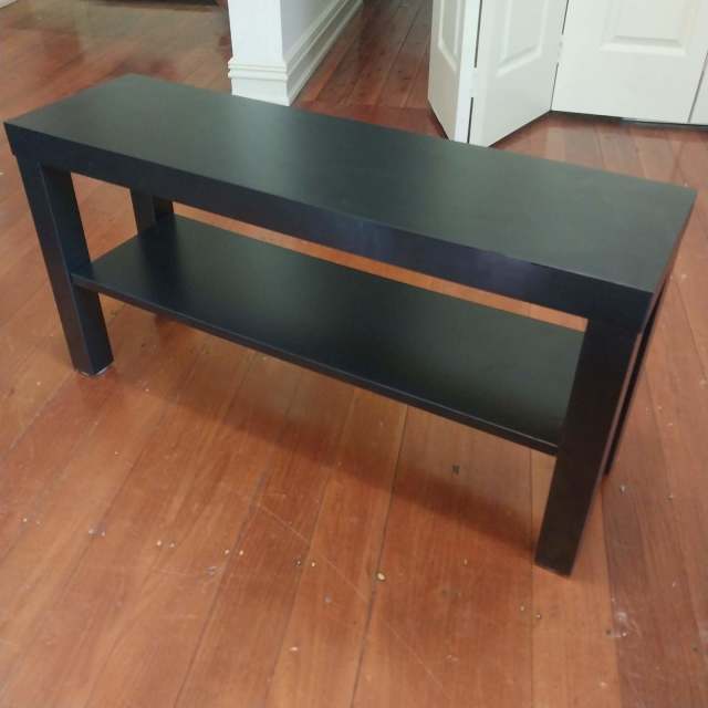 Black TV Stand with shelf Entertainment & TV Units in Stanmore NSW