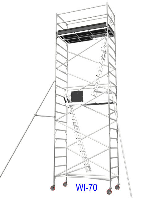 Aluminium Mobile Tower Scaffold WI70 (7.0m Platform High) Ladders