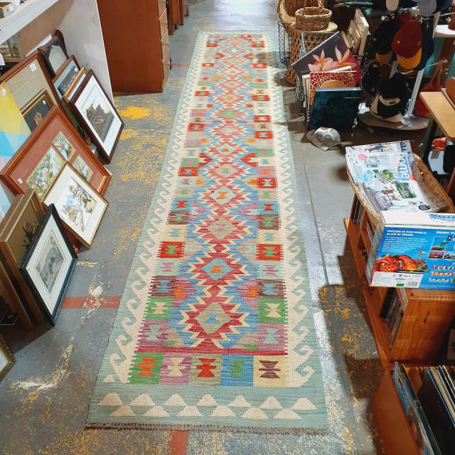 Hall runner hand made 486cm x 82cm pure wooll made in Afghanistan