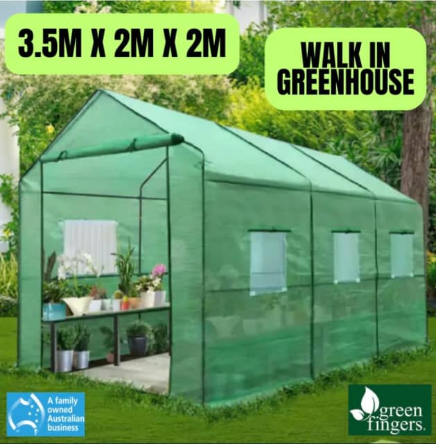 3.5M X 2M X 2M Walk In Greenhouse Pickup / Delivery Available Sheds