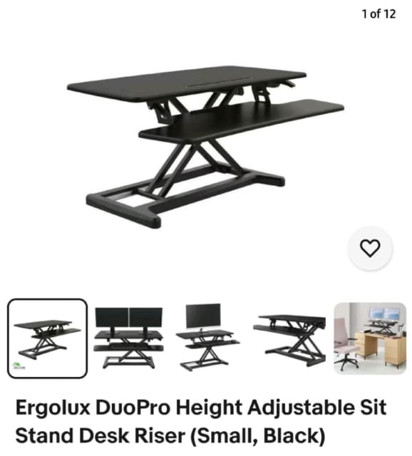 Ergolux sit stand desk riser Desks Gumtree Australia Adelaide City