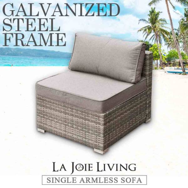 La Joie Outdoor Living Single Armless Modular Sofa Furniture Sofas