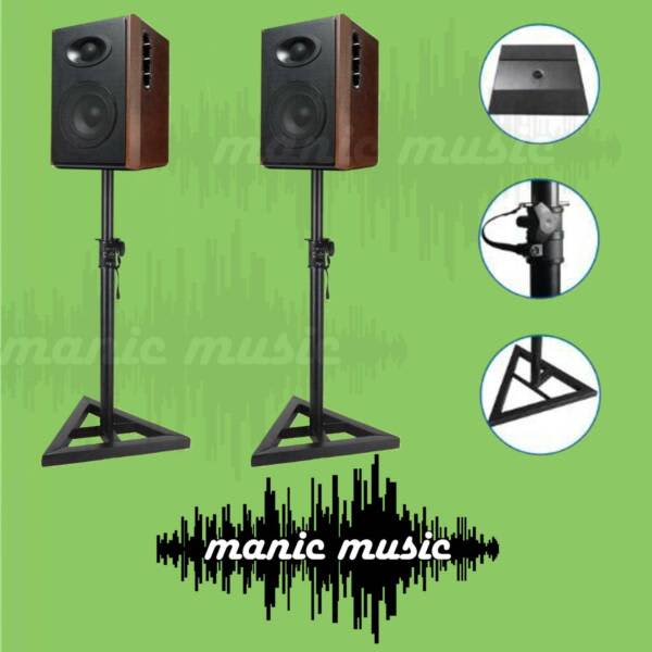 2x Studio Monitor Surround Speaker Floor Stand 1.5m Holder DJ Stage
