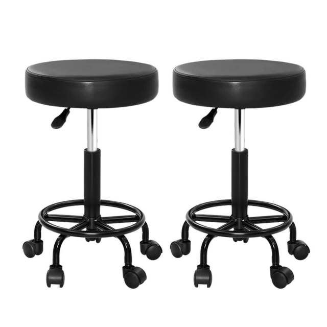 2x Salon Stool Round Swivel Chair Stools & Bar stools in Bexley NSW