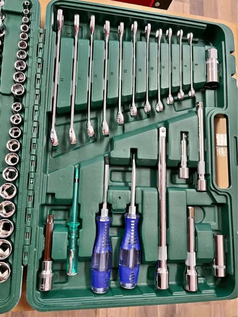 Pcs Socket Ratchet And Spanner Set Toolkit Hand Tools Gumtree Australia Greater