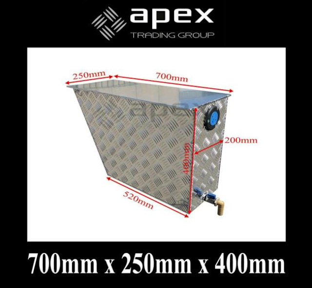 APEX ALUMINIUM WATER TANK TOOLBOX TOOL BOX TRAY UTE WT724 Tool