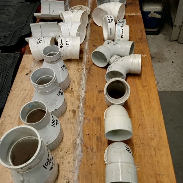 BULK LOT FOR 20. There are 20 (twenty) x PVC pipe fittings. All sizes