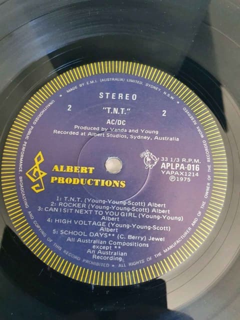 AC/DC TNT 1975 FIRST PRESSING BLUE ROO VINYL RECORD. | Other Books ...