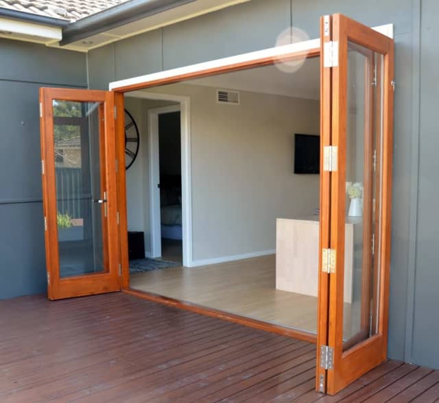 Cedar Timber 4 Panel Bi Fold French Door Various Sizes Building