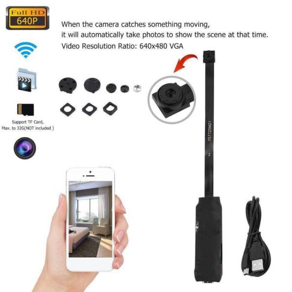 DIY wireless WIFI IP Micro Spy Nanny Camera Pinhole screw DVR Rec