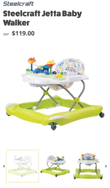 Steelcraft jetta sale baby walker