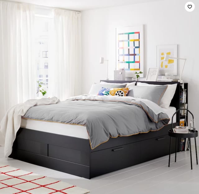 IKEA Brimnes queen bed (black) Beds Gumtree Australia Perth City Area Perth 1320099045