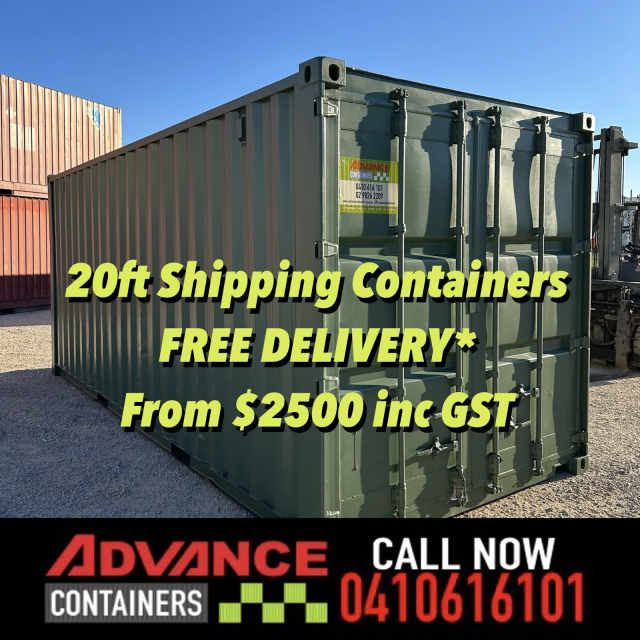 Shipping Containers fr2500 inc GST FREE DELIVERY CALL O4IO6I6IOI