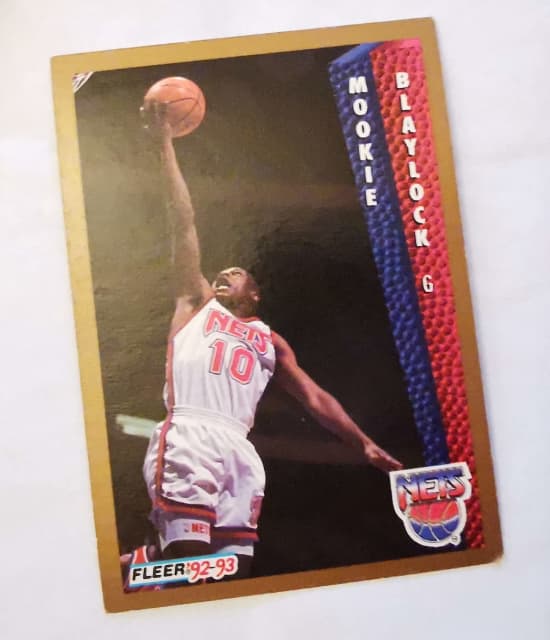 Mookie Blaylock New Jersey Nets Fleer 92-93 NBA basketball card