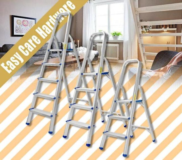 Aluminium Multi Purpose Folding Ladder 3 4 5 Step Non Slip Platform
