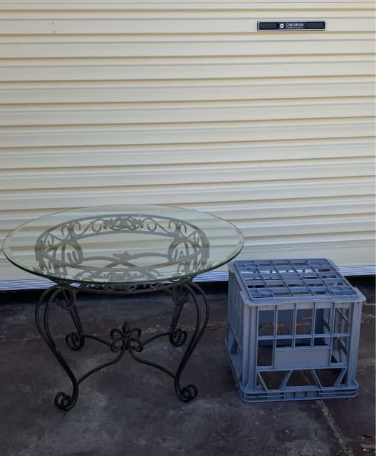 Wrought Iron Coffee Table. Glass Coffee Table. Wrought Iron Table