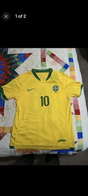 Ronaldinho Brazil Shirt 2006 Home, Ronaldinho Jersey Number 10