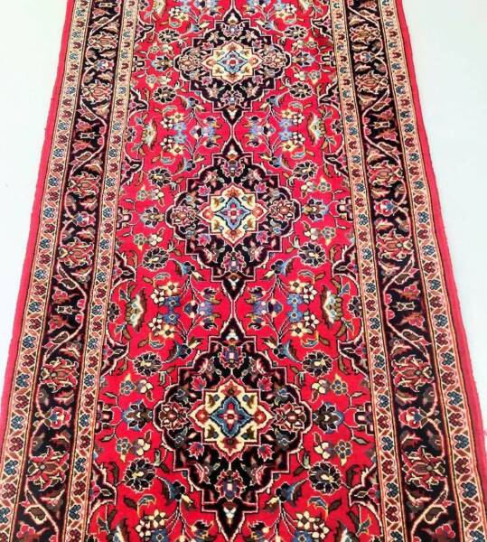 High quality 5m timeless classic handmade Persian Kashan rug runner