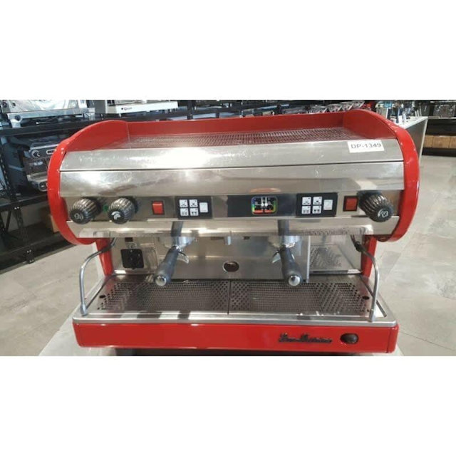Fully serviced Red Sanmarino Lisa Commercial Coffee Machine Coffee
